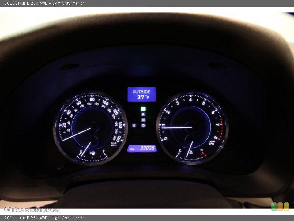 Light Gray Interior Gauges for the 2011 Lexus IS 250 AWD #89605226
