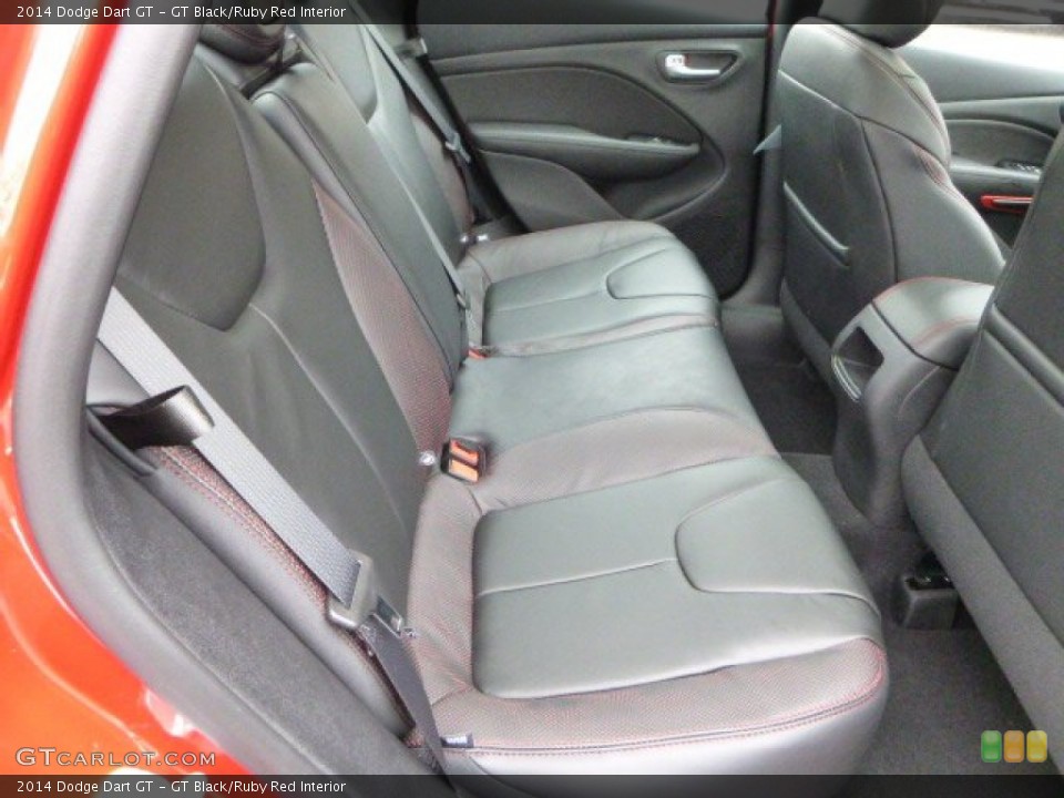 GT Black/Ruby Red Interior Rear Seat for the 2014 Dodge Dart GT #89606444