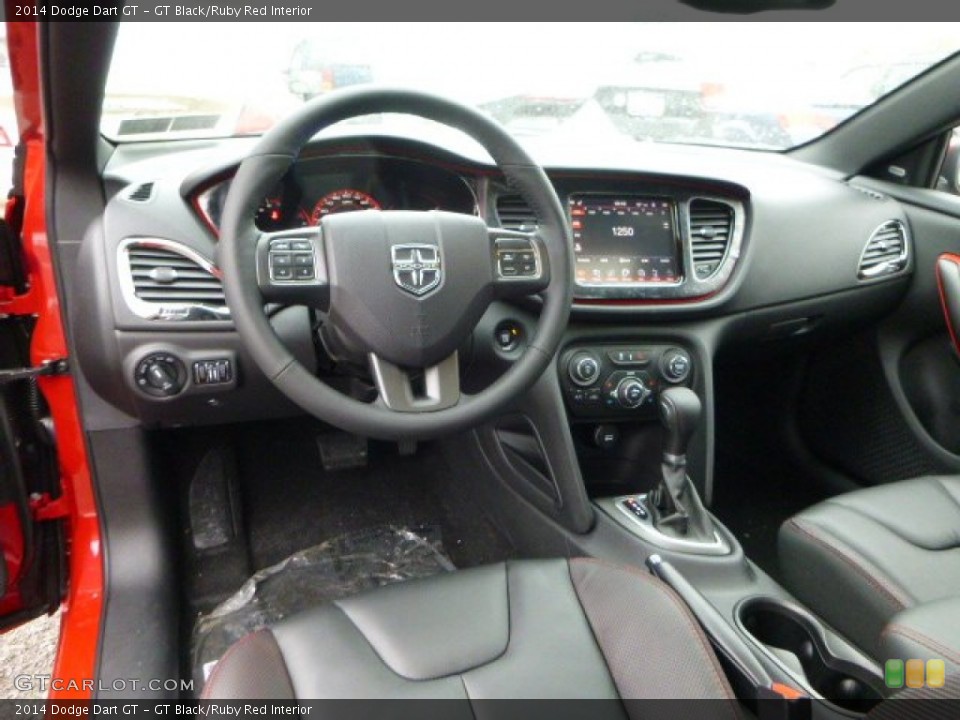 GT Black/Ruby Red Interior Photo for the 2014 Dodge Dart GT #89606453