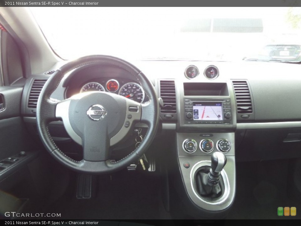 Charcoal Interior Dashboard for the 2011 Nissan Sentra SE-R Spec V #89606690