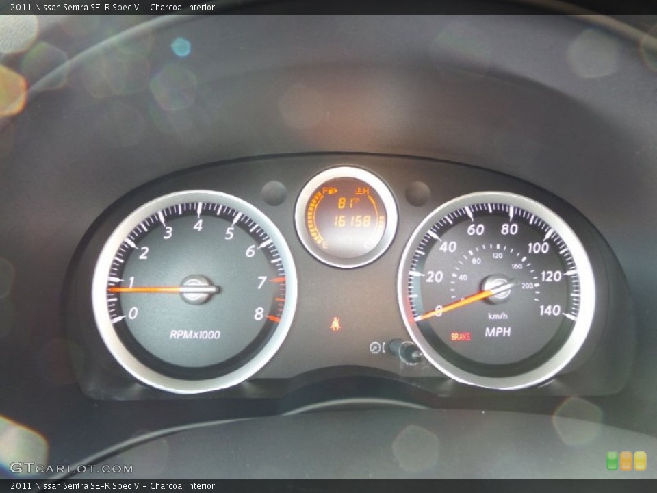 Charcoal Interior Gauges for the 2011 Nissan Sentra SE-R Spec V #89606693