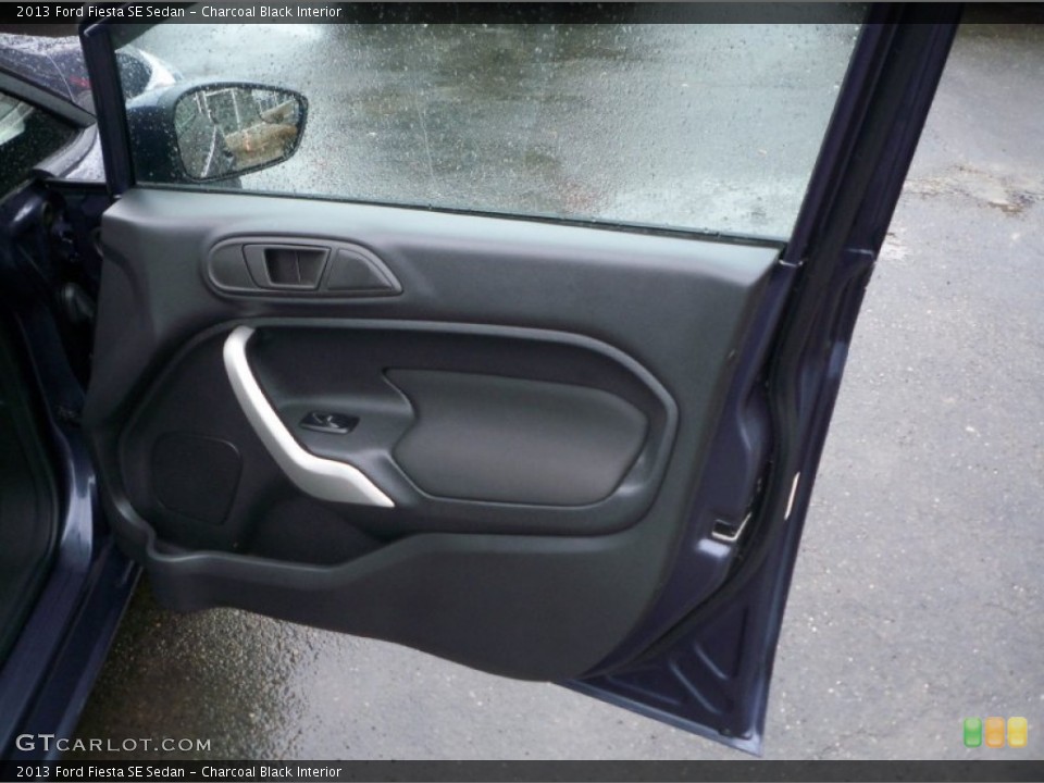 Charcoal Black Interior Door Panel for the 2013 Ford Fiesta SE Sedan #89609627