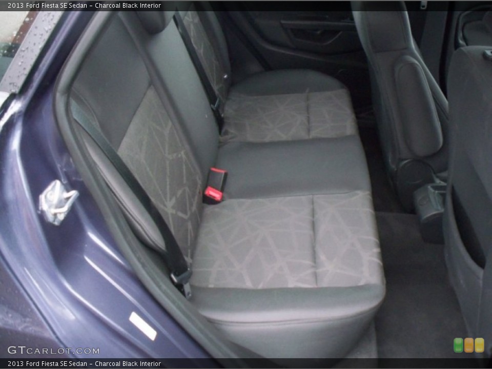 Charcoal Black Interior Rear Seat for the 2013 Ford Fiesta SE Sedan #89609708