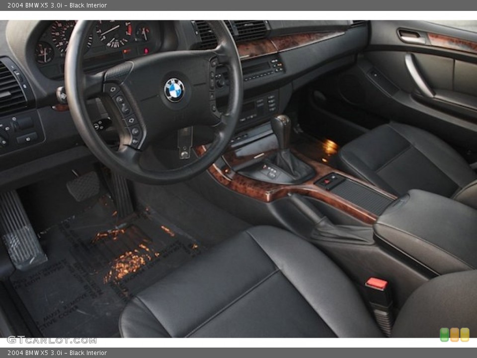 Black 2004 BMW X5 Interiors