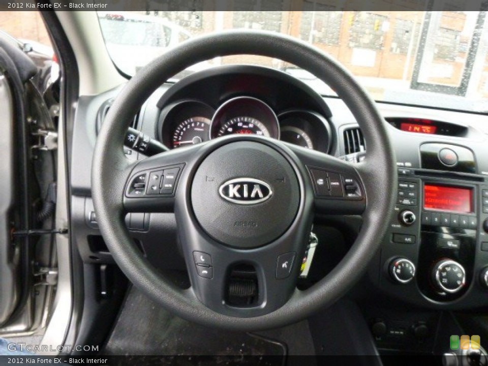 Black Interior Steering Wheel for the 2012 Kia Forte EX #89612900