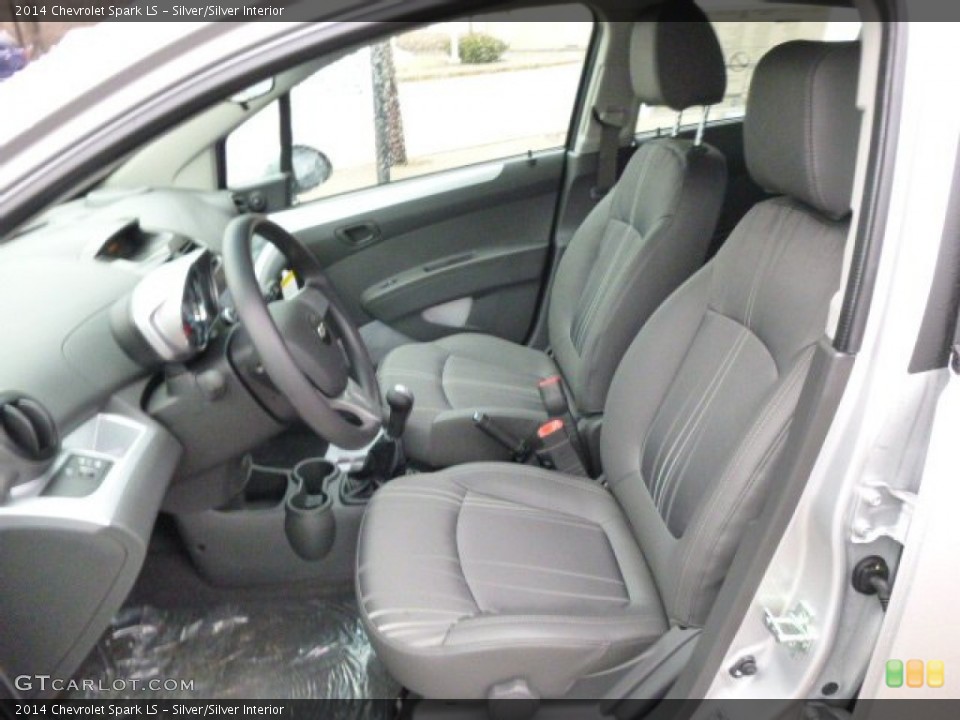 Silver/Silver Interior Front Seat for the 2014 Chevrolet Spark LS #89613599