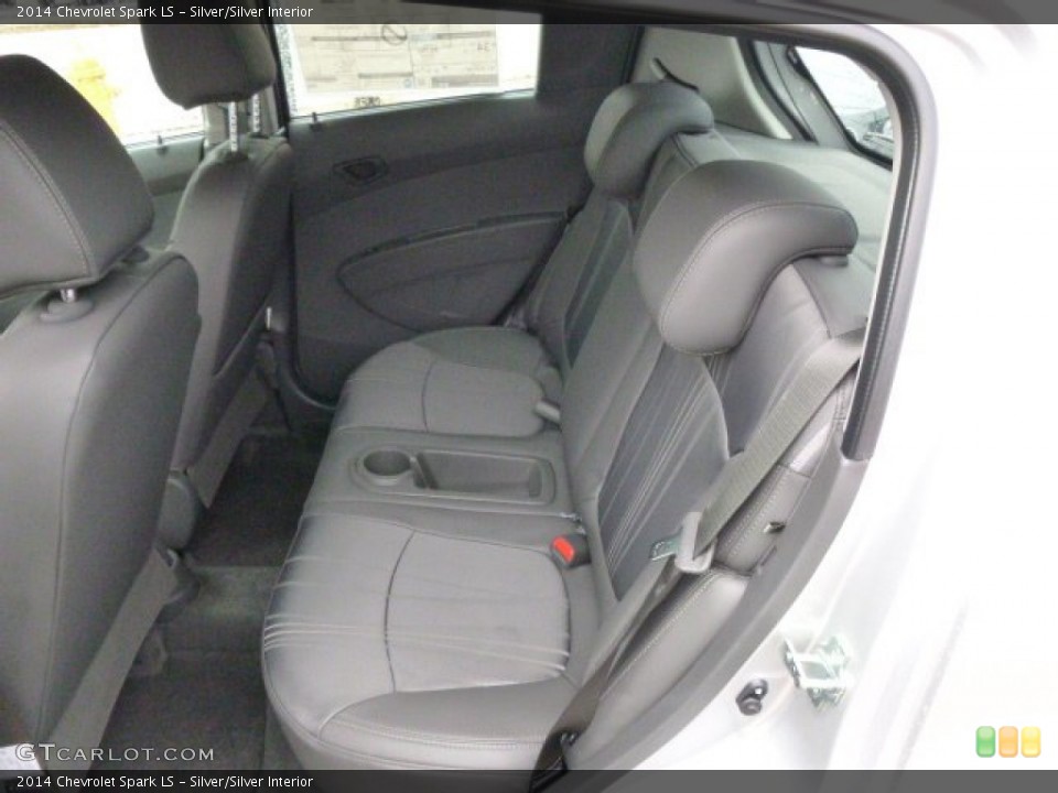 Silver/Silver Interior Rear Seat for the 2014 Chevrolet Spark LS #89613638