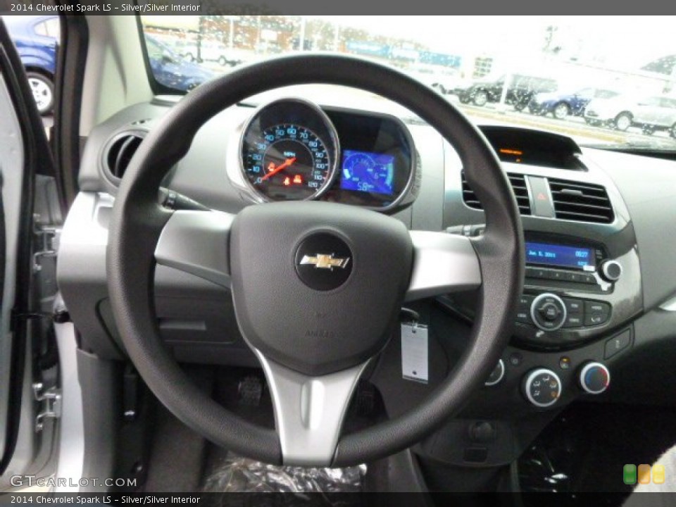 Silver/Silver Interior Steering Wheel for the 2014 Chevrolet Spark LS #89613797