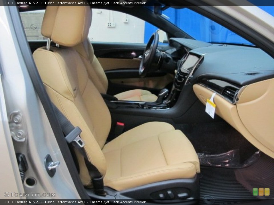 Caramel/Jet Black Accents Interior Front Seat for the 2013 Cadillac ATS 2.0L Turbo Performance AWD #89613917