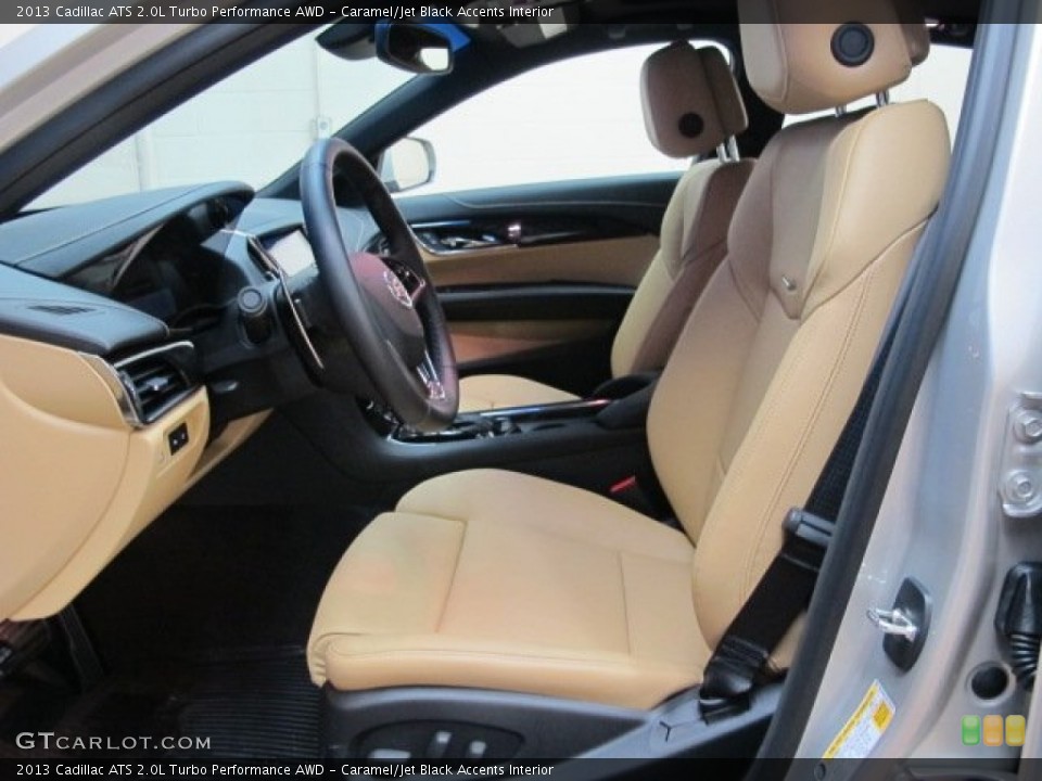 Caramel/Jet Black Accents Interior Front Seat for the 2013 Cadillac ATS 2.0L Turbo Performance AWD #89613986