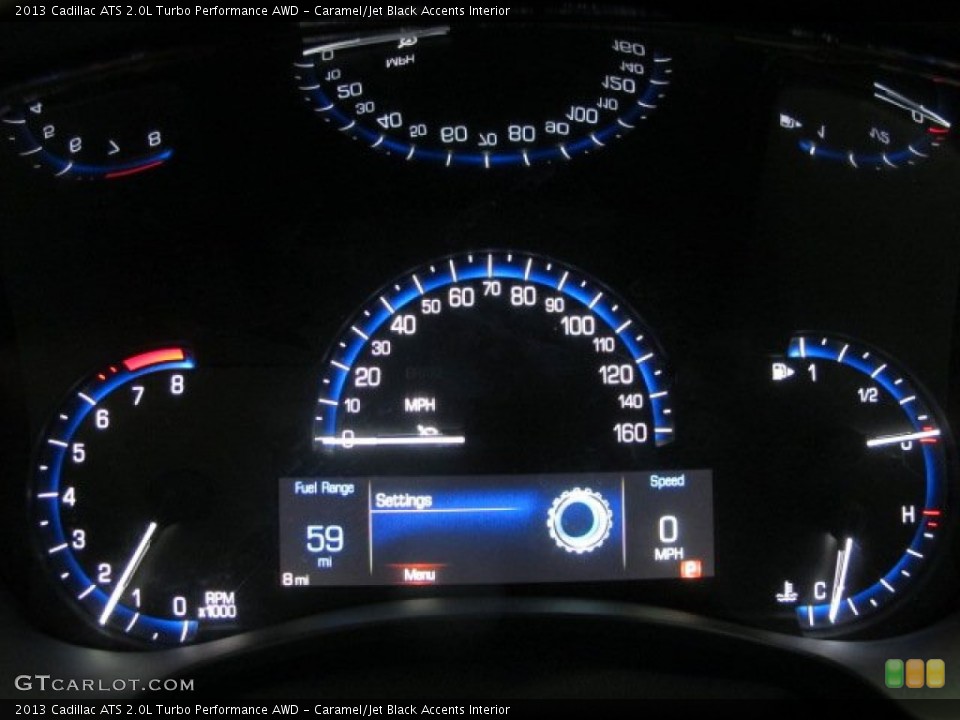 Caramel/Jet Black Accents Interior Gauges for the 2013 Cadillac ATS 2.0L Turbo Performance AWD #89614031