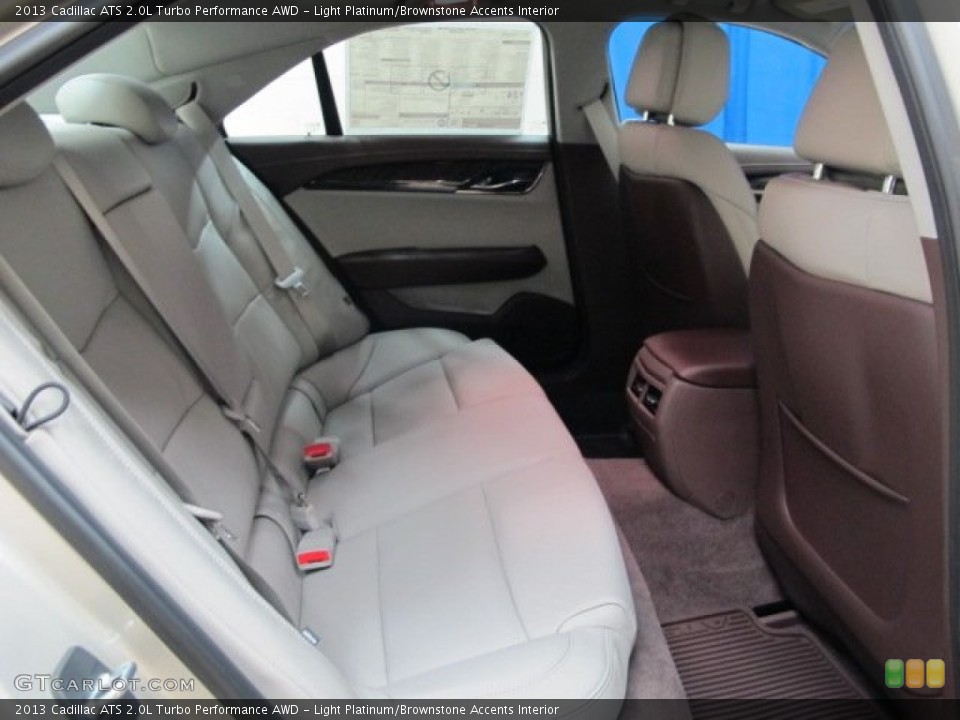 Light Platinum/Brownstone Accents Interior Rear Seat for the 2013 Cadillac ATS 2.0L Turbo Performance AWD #89614610