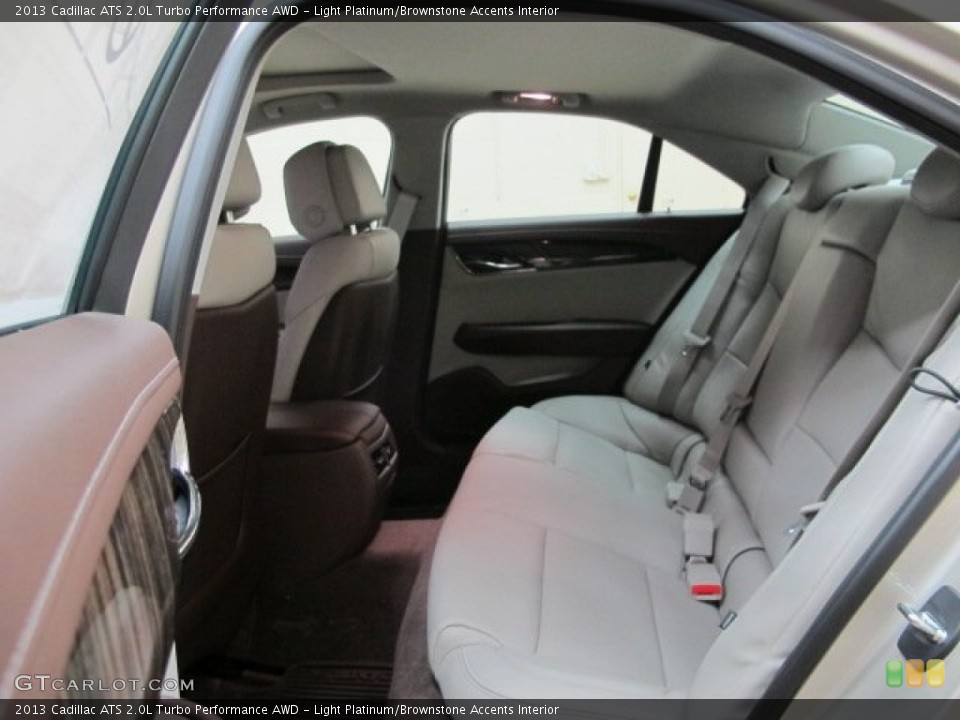 Light Platinum/Brownstone Accents Interior Rear Seat for the 2013 Cadillac ATS 2.0L Turbo Performance AWD #89614676