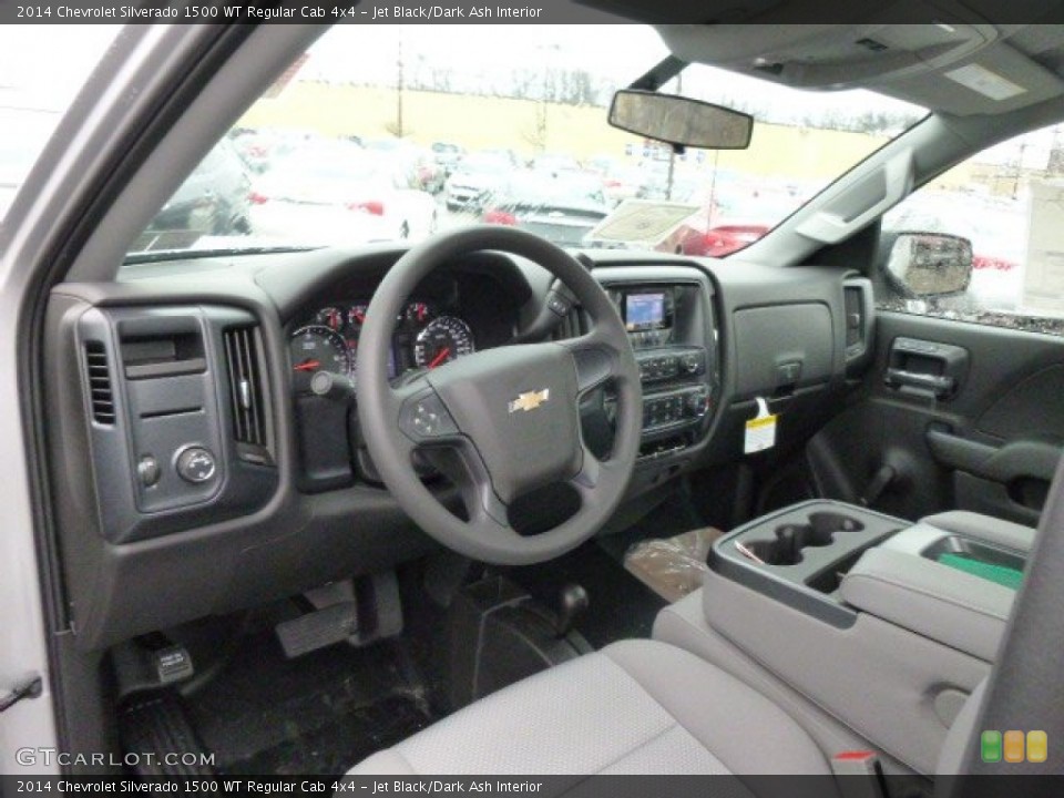 Jet Black/Dark Ash Interior Prime Interior for the 2014 Chevrolet Silverado 1500 WT Regular Cab 4x4 #89618642