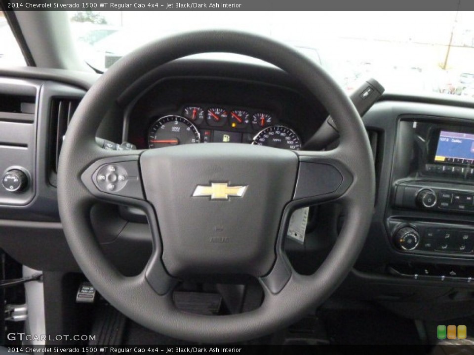 Jet Black/Dark Ash Interior Steering Wheel for the 2014 Chevrolet Silverado 1500 WT Regular Cab 4x4 #89618786