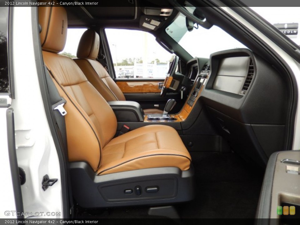 Canyon/Black Interior Front Seat for the 2012 Lincoln Navigator 4x2 #89621081