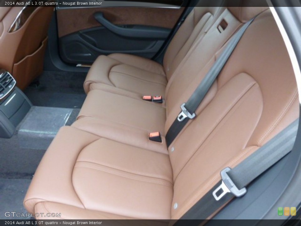 Nougat Brown Interior Rear Seat for the 2014 Audi A8 L 3.0T quattro #89624348