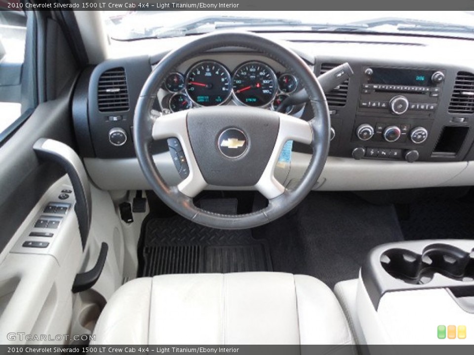 Light Titanium/Ebony Interior Dashboard for the 2010 Chevrolet Silverado 1500 LT Crew Cab 4x4 #89625155
