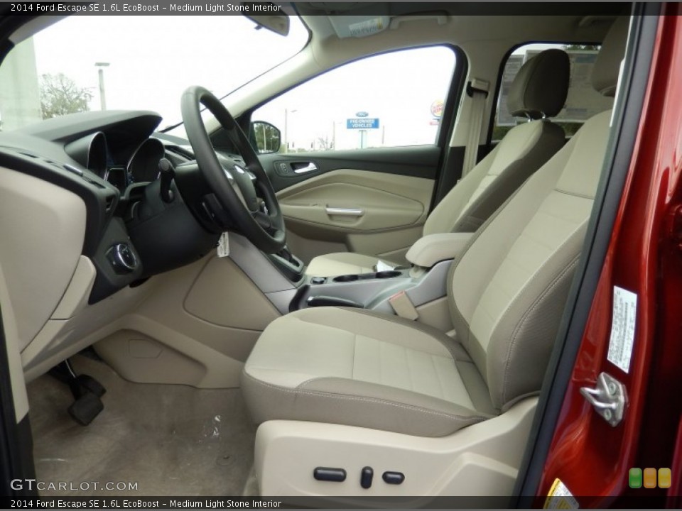 Medium Light Stone Interior Front Seat for the 2014 Ford Escape SE 1.6L EcoBoost #89625977