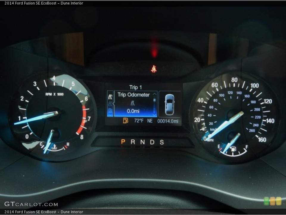 Dune Interior Gauges for the 2014 Ford Fusion SE EcoBoost #89626424