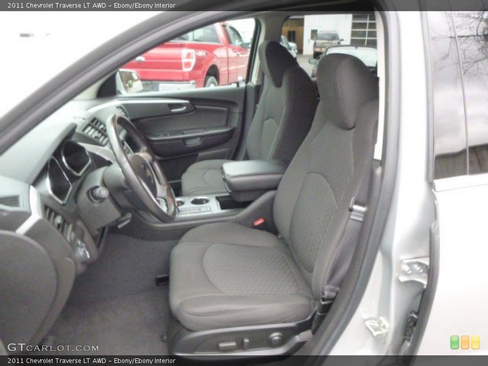 Ebony/Ebony Interior Front Seat for the 2011 Chevrolet Traverse LT AWD #89627645