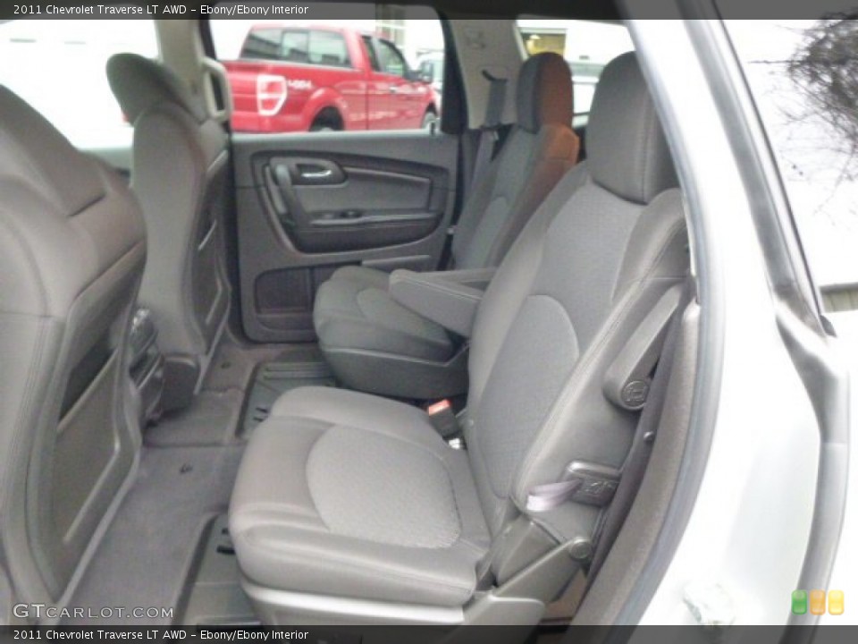 Ebony/Ebony Interior Rear Seat for the 2011 Chevrolet Traverse LT AWD #89627657