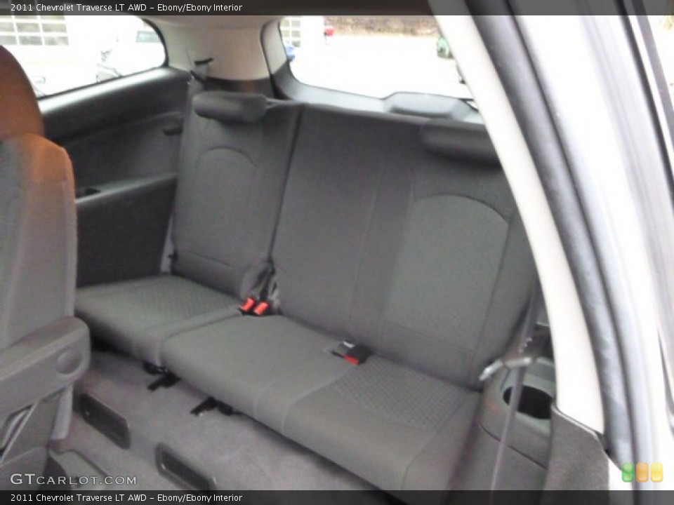 Ebony/Ebony Interior Rear Seat for the 2011 Chevrolet Traverse LT AWD #89627666