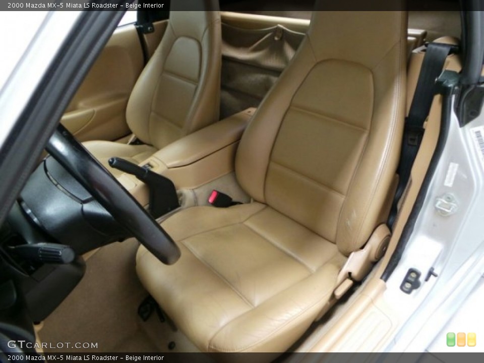 Beige Interior Front Seat for the 2000 Mazda MX-5 Miata LS Roadster #89633118