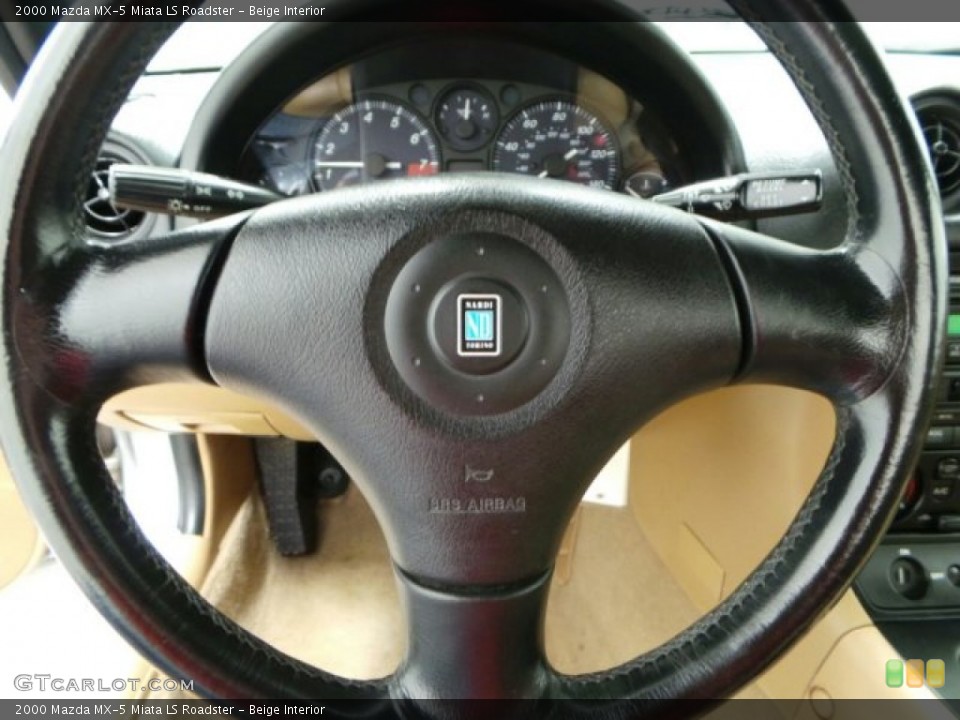 Beige Interior Steering Wheel for the 2000 Mazda MX-5 Miata LS Roadster #89633169