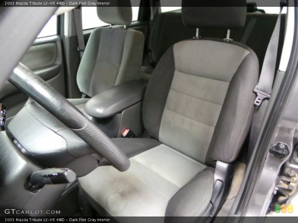 Dark Flint Gray Interior Front Seat for the 2003 Mazda Tribute LX-V6 4WD #89633934