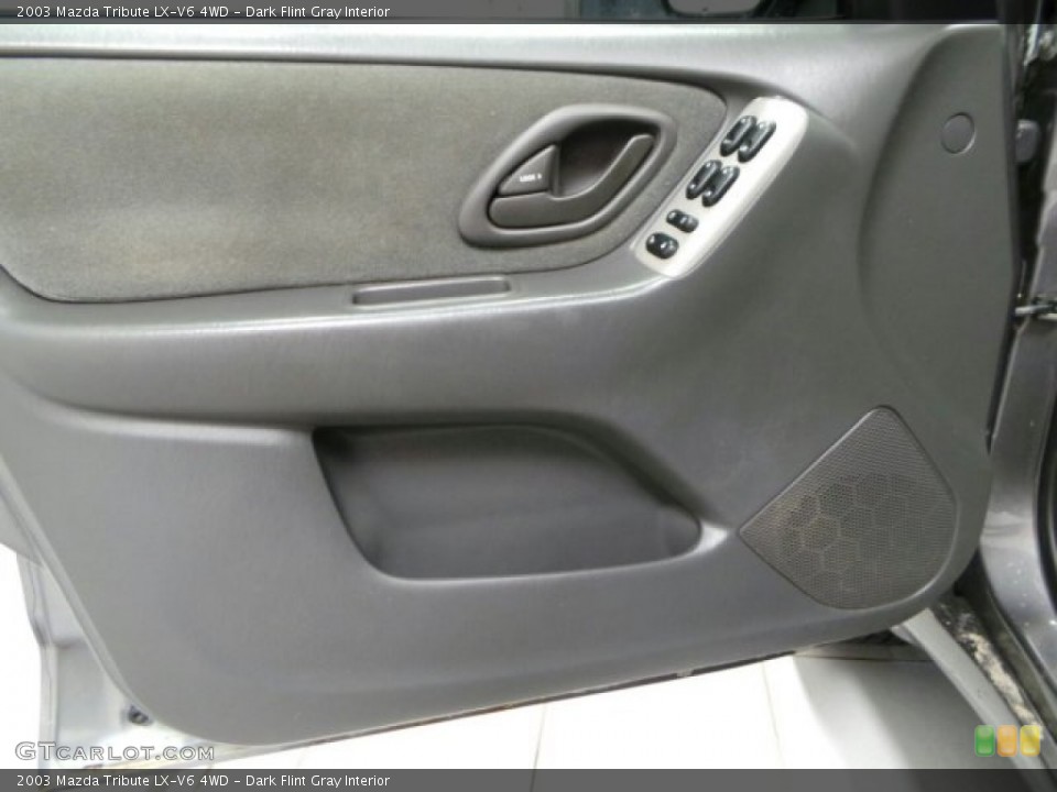 Dark Flint Gray Interior Door Panel for the 2003 Mazda Tribute LX-V6 4WD #89634021