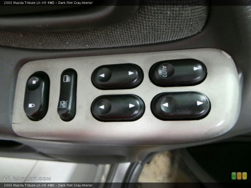 Dark Flint Gray Interior Controls for the 2003 Mazda Tribute LX-V6 4WD #89634033