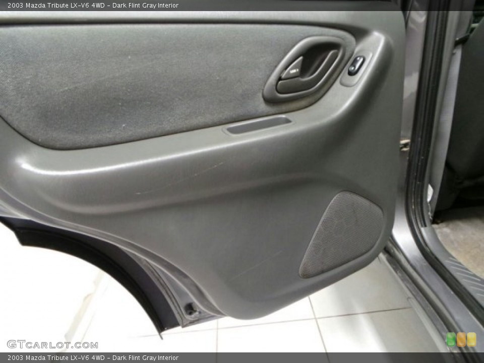 Dark Flint Gray Interior Door Panel for the 2003 Mazda Tribute LX-V6 4WD #89634045