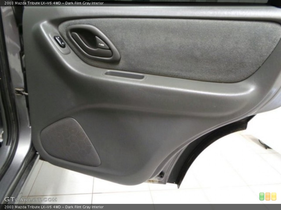 Dark Flint Gray Interior Door Panel for the 2003 Mazda Tribute LX-V6 4WD #89634060
