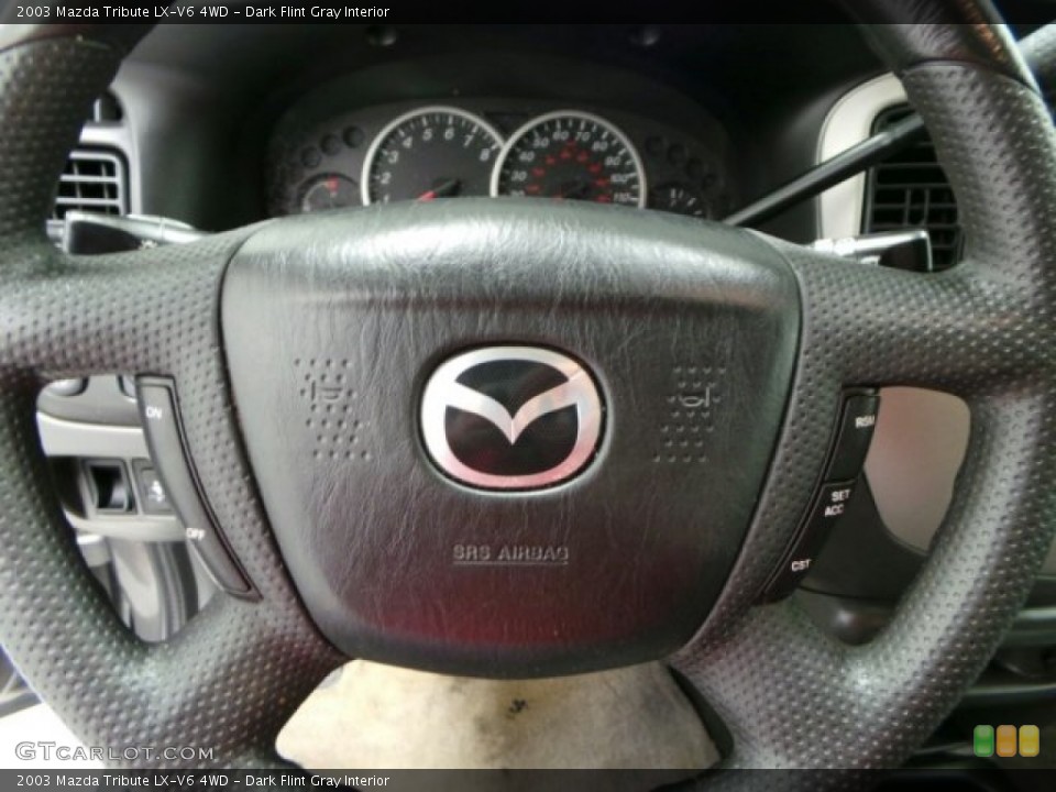 Dark Flint Gray Interior Steering Wheel for the 2003 Mazda Tribute LX-V6 4WD #89634078