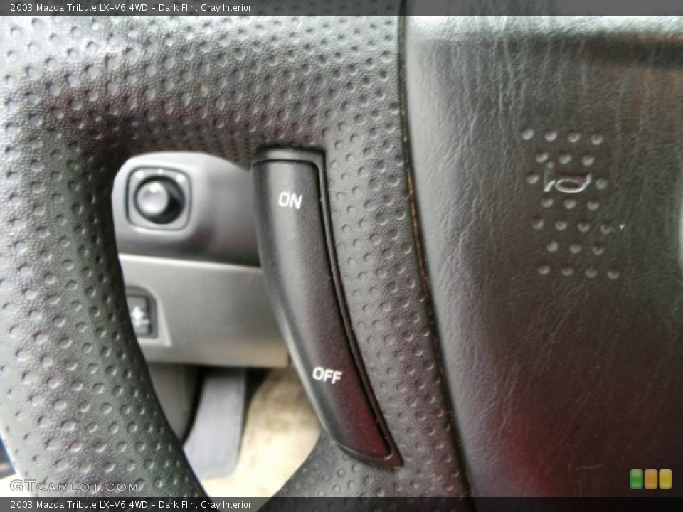 Dark Flint Gray Interior Controls for the 2003 Mazda Tribute LX-V6 4WD #89634099