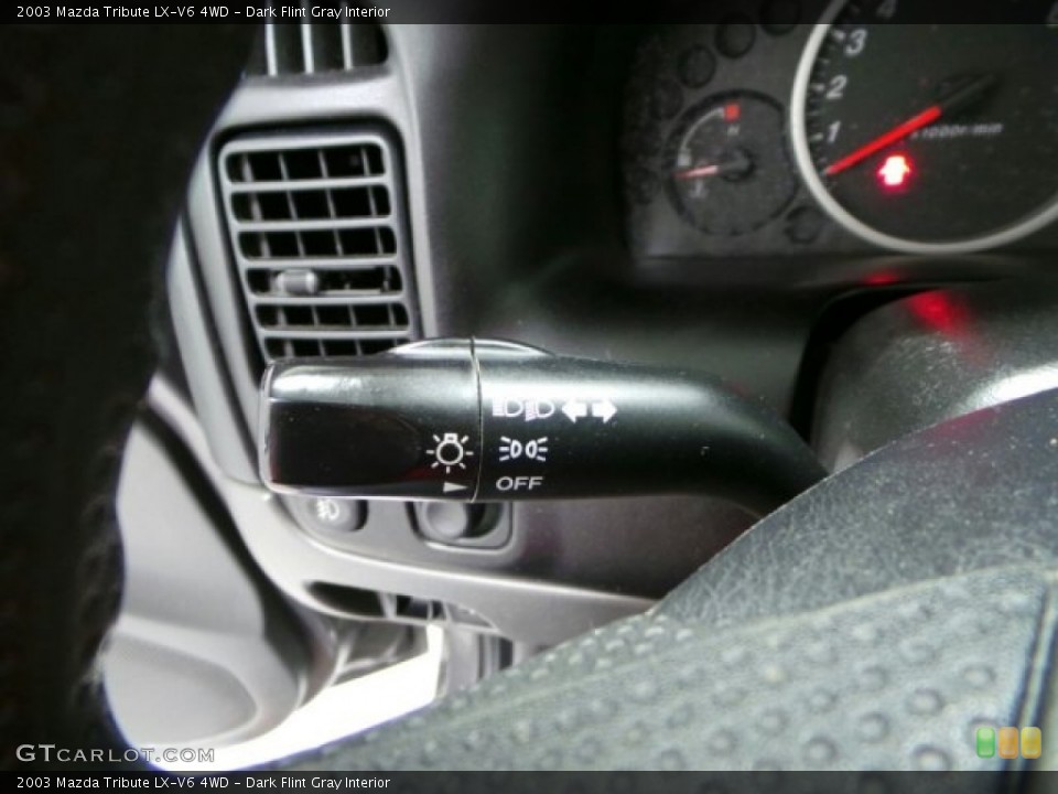 Dark Flint Gray Interior Controls for the 2003 Mazda Tribute LX-V6 4WD #89634115