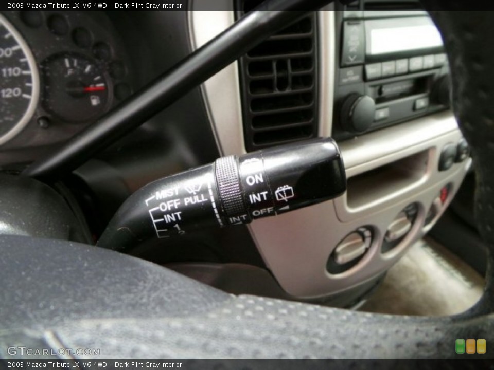 Dark Flint Gray Interior Controls for the 2003 Mazda Tribute LX-V6 4WD #89634133