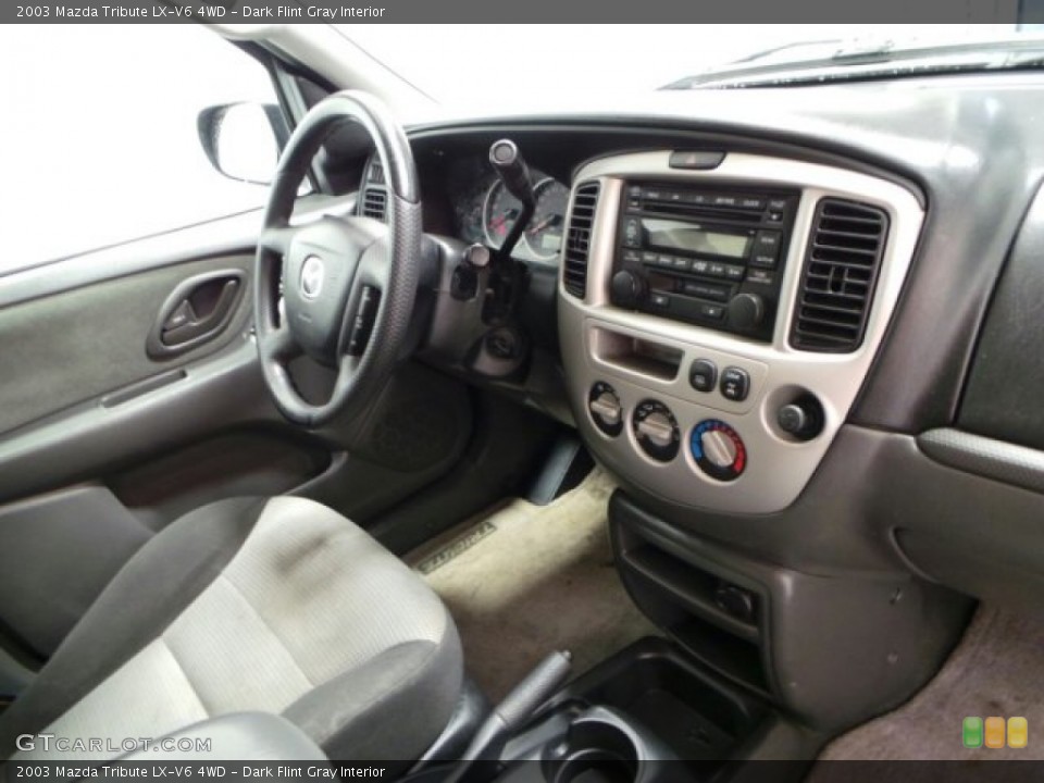 Dark Flint Gray Interior Controls for the 2003 Mazda Tribute LX-V6 4WD #89634177