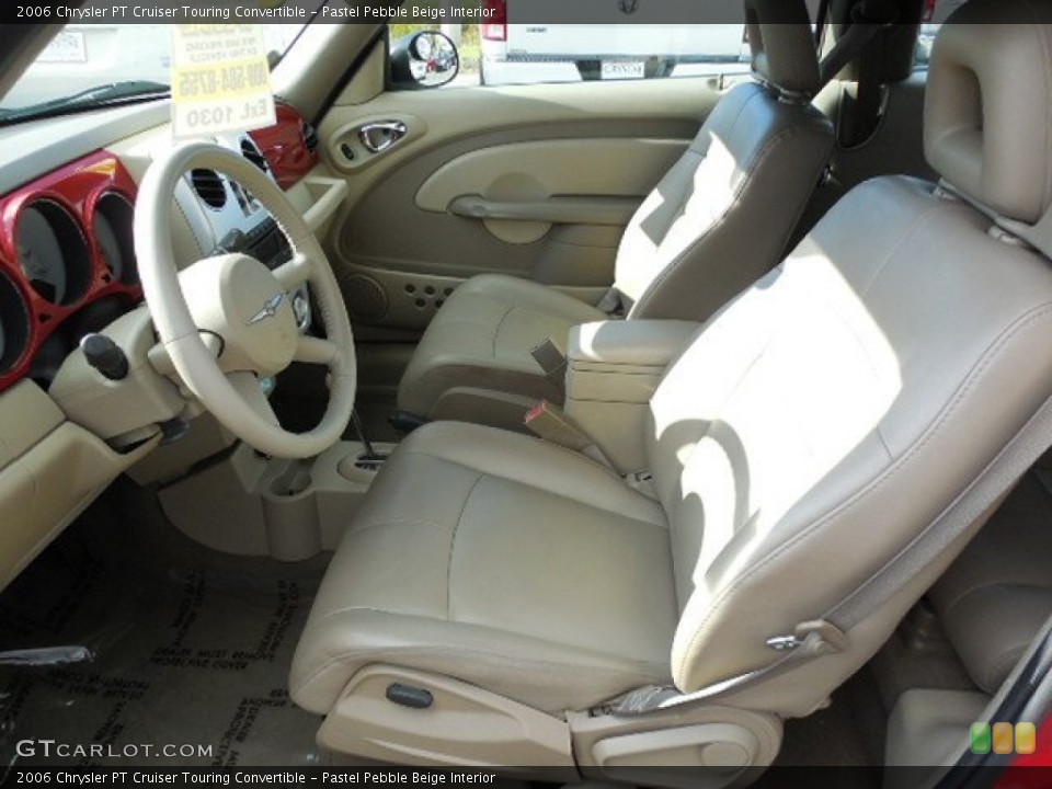 Pastel Pebble Beige Interior Front Seat for the 2006 Chrysler PT Cruiser Touring Convertible #89634588