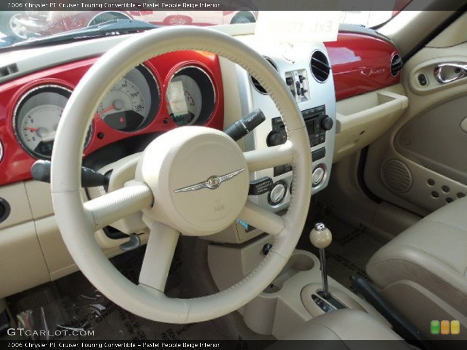 Pastel Pebble Beige Interior Dashboard for the 2006 Chrysler PT Cruiser Touring Convertible #89634617