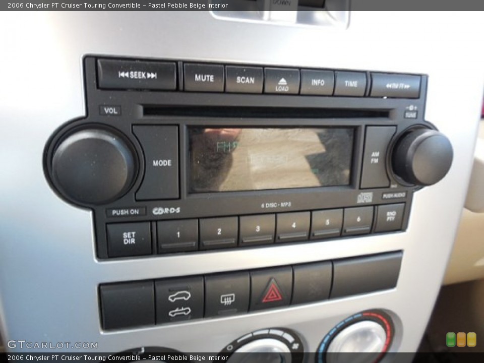 Pastel Pebble Beige Interior Audio System for the 2006 Chrysler PT Cruiser Touring Convertible #89634812