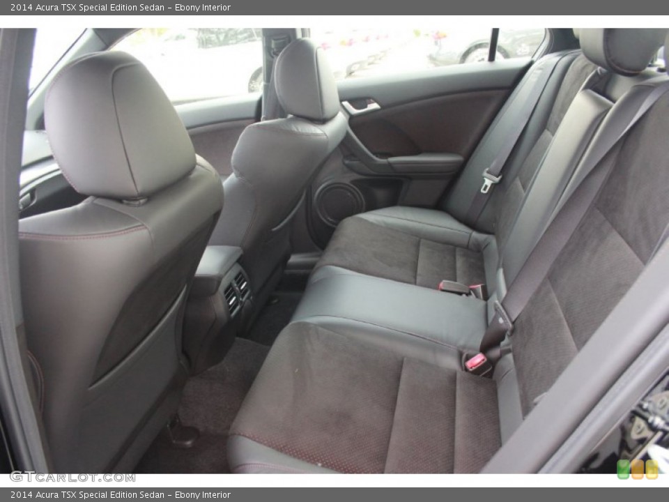 Ebony Interior Rear Seat for the 2014 Acura TSX Special Edition Sedan #89638416