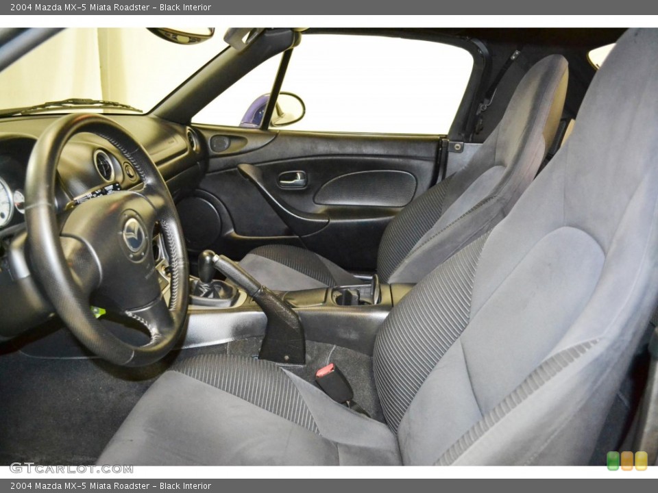 Black Interior Front Seat for the 2004 Mazda MX-5 Miata Roadster #89641488