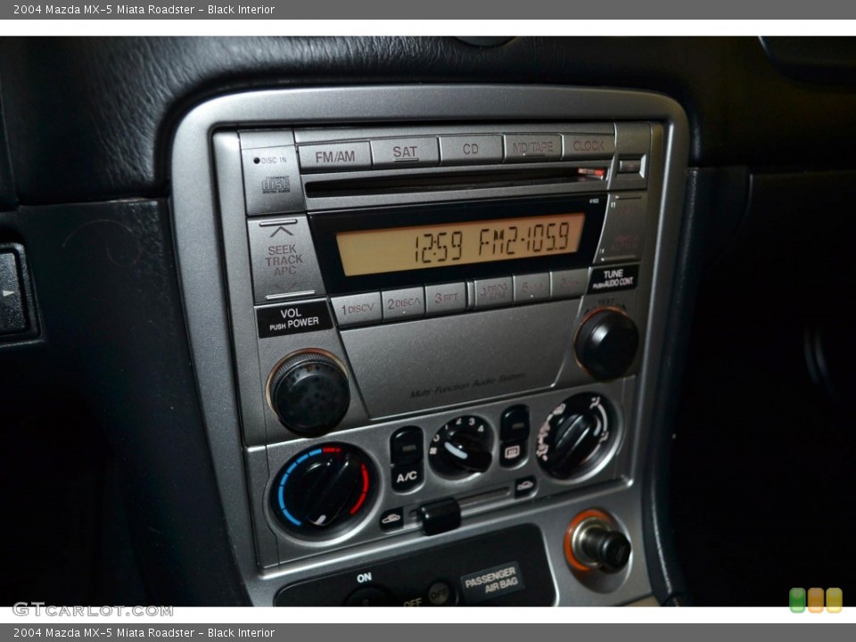 Black Interior Controls for the 2004 Mazda MX-5 Miata Roadster #89641848