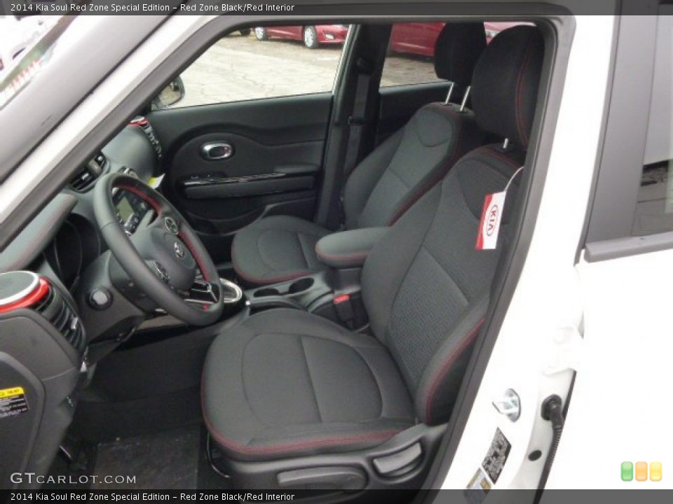 Red Zone Black/Red Interior Front Seat for the 2014 Kia Soul Red Zone Special Edition #89642931