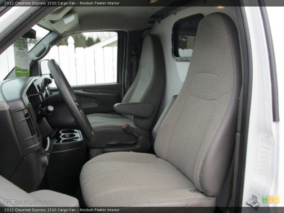 Medium Pewter Interior Front Seat for the 2012 Chevrolet Express 1500 Cargo Van #89643051