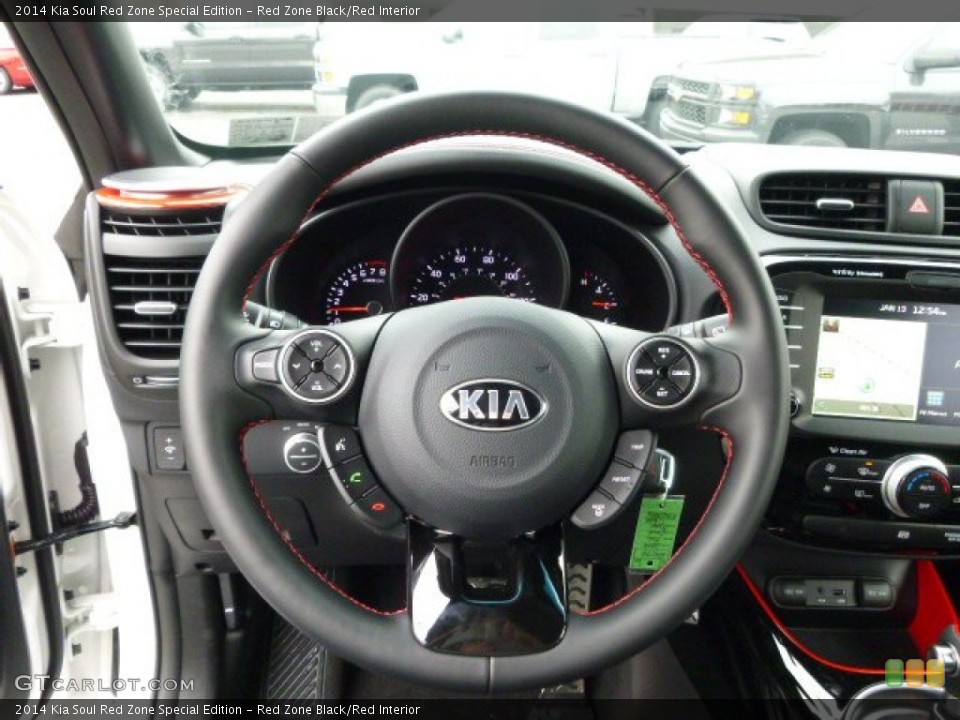 Red Zone Black/Red Interior Steering Wheel for the 2014 Kia Soul Red Zone Special Edition #89643117