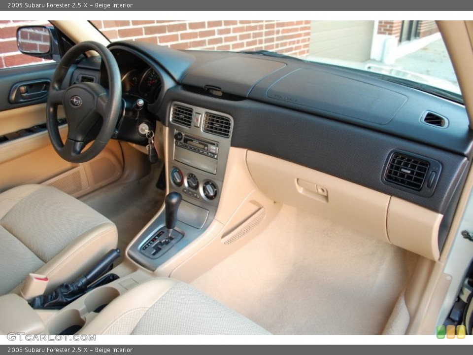 Beige Interior Dashboard for the 2005 Subaru Forester 2.5 X #89649714