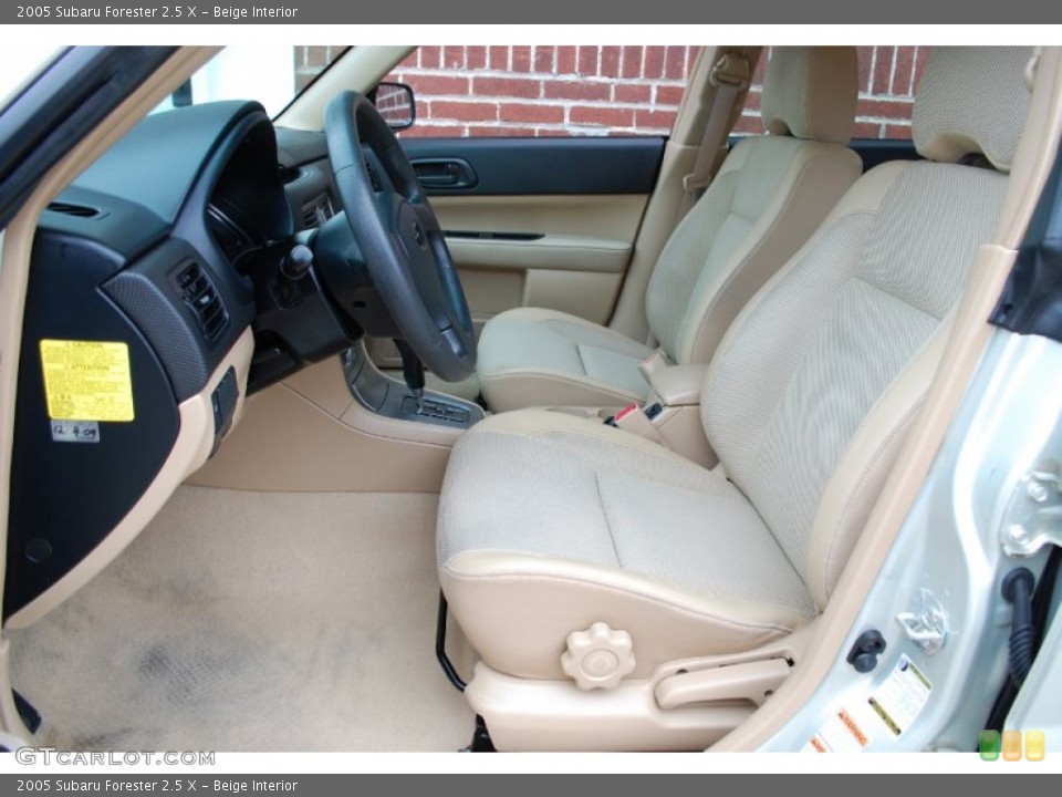 Beige Interior Front Seat for the 2005 Subaru Forester 2.5 X #89649740